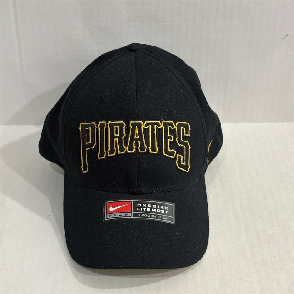 Nike Pittsburgh Pirates Cap Unisex One Size Black Gold MLB Baseball Hat